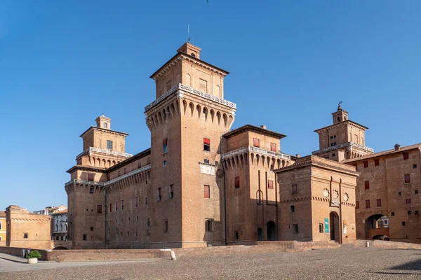 Das Historische Schloss Estense Von Ferrara Italien — Stockfoto