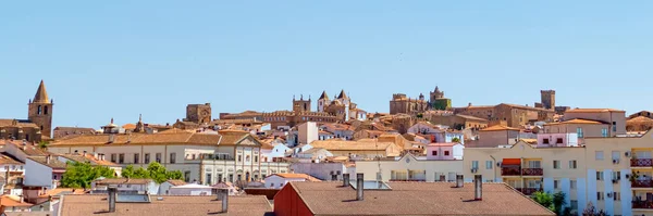 Malebné Panorama Španělské Vesnice Caceres — Stock fotografie