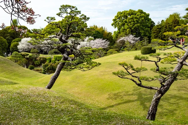 位于日本熊本的Suizenji Jojuen公园 以纪念日本武士部族首领田户和泽 — 图库照片