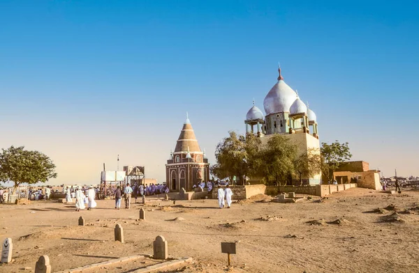 Omdurman Sudan Mars 1984 Sufi Mausoleum Och Sheikh Hamads Grav — Stockfoto