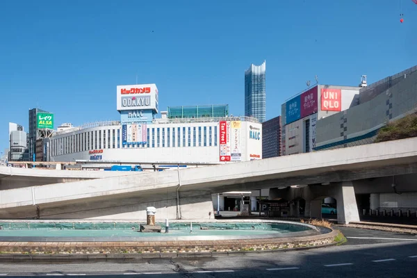 東京都 2023年3月19日 ショッピングセンター小田急で東京のスカイラインを一望 — ストック写真