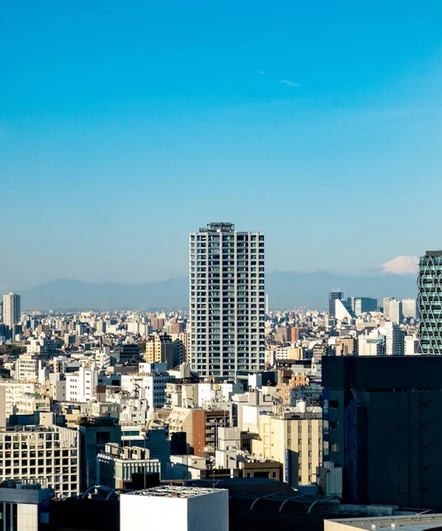 Tokyo Japonya Mart 2023 Mavi Gökyüzü Altında Gökdelen Ile Tokyo — Stok fotoğraf