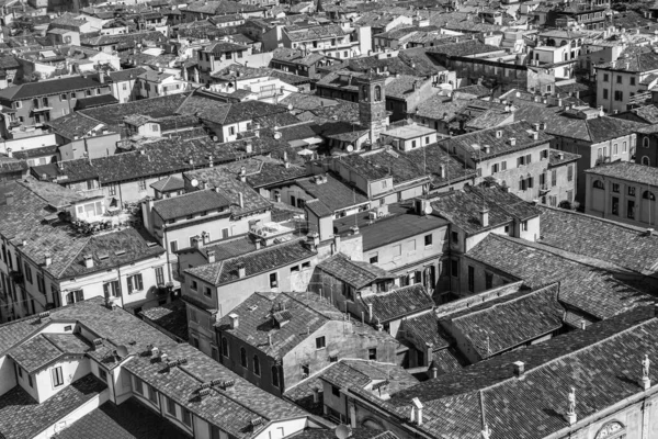 Panorama Bela Cidade Italiana Verona Torre Dei Lamberti — Fotografia de Stock