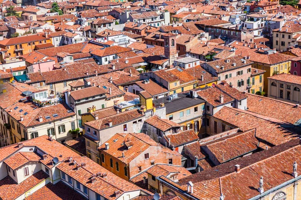 Panorama Hermosa Ciudad Italiana Verona Desde Torre Dei Lamberti — Foto de Stock