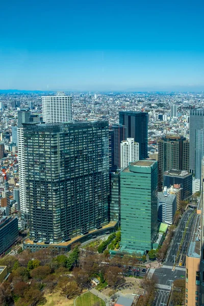 スカイライン展望台から東京のスカイラインを望む — ストック写真