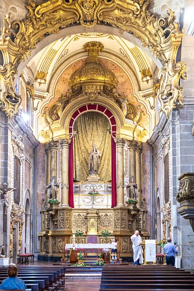 Braga Portugal Abril 2023 Interior Torre Iglesia Del Carmo Igreja —  Fotos de Stock