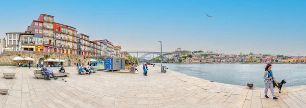 Porto Portugal Maio 2023 Vista Panorâmica Para Passeio Marítimo Porto — Fotografia de Stock