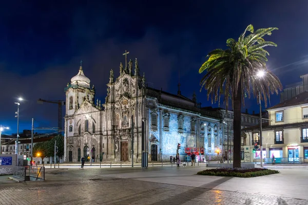 Porto Portugal May 2023 Fountain Baroque Igreja Carmo Church Song — Stock Photo, Image