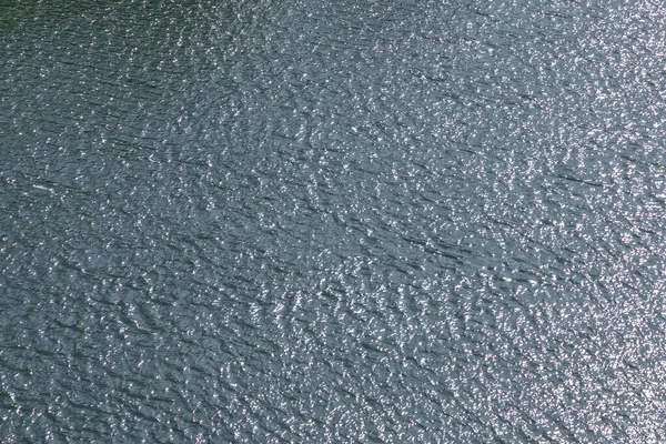 Antenne Des Flusswassers Mit Leichten Wellen — Stockfoto