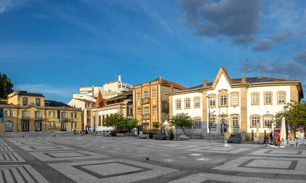 Vacker Stadshus Chaves Tidig Morgon Ljus Chaves Portugal — Stockfoto