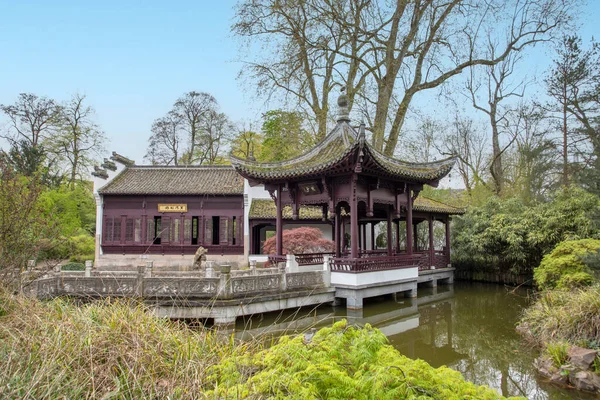 Chinesischer Park Frankfurt Main Ein Ruhiger Schöner Ort Zum Entspannen — Stockfoto