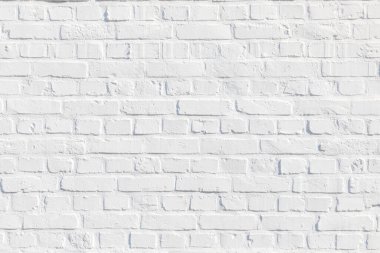 Harmonik beyaz boyalı temiz tuğla duvar