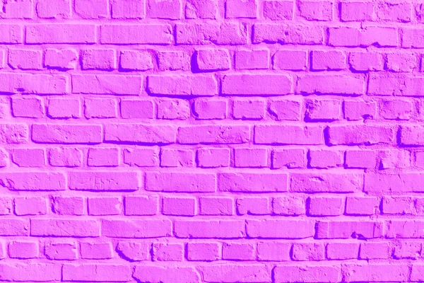 Harmonic Pink Painted Clean Brick Wall — Stock Photo, Image