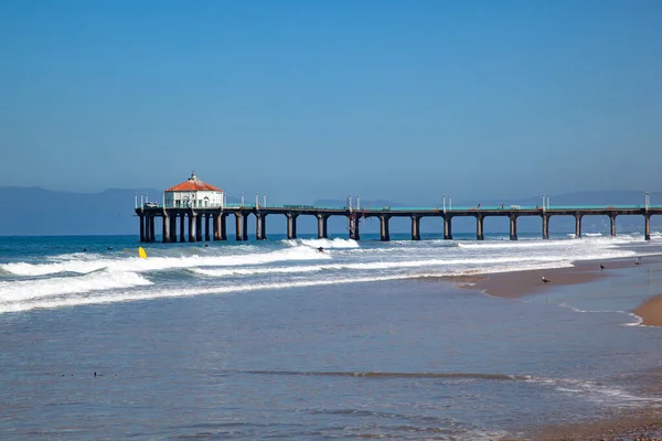 Живописный Пирс Redondo Beach Oin Los Angeles Usa — стоковое фото