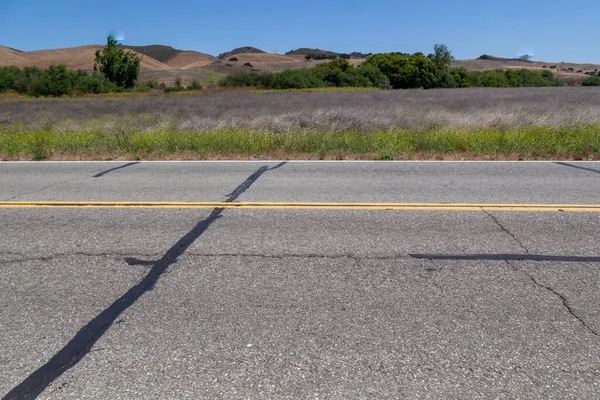 Riding Car Small Roads California Desert Area — Stock Photo, Image