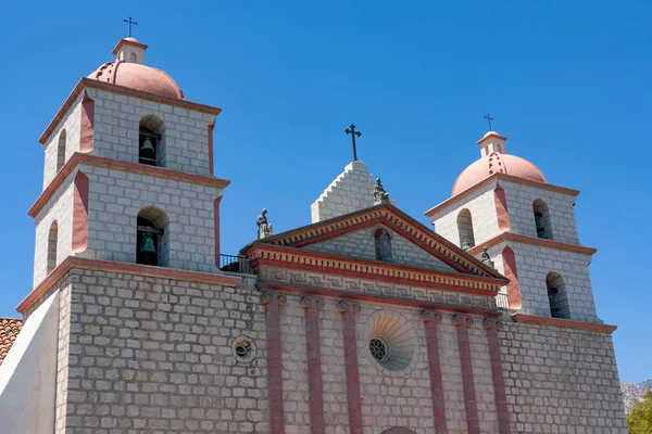 Vedere Vechea Misiune Misionarului Spaniol Junipero Serra Santa Barbara Sua — Fotografie, imagine de stoc