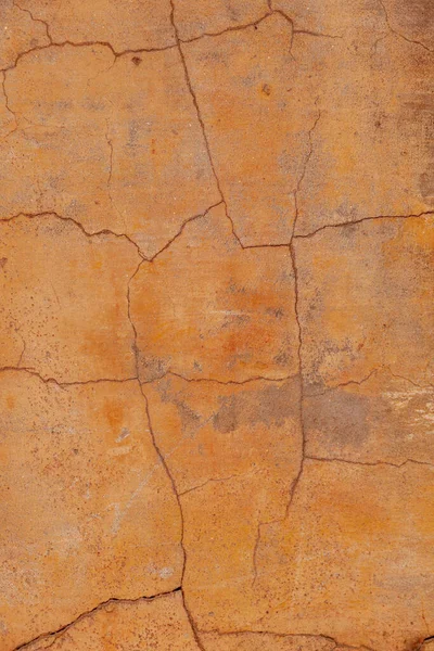 Detail Einer Gelb Braunen Mauer Schlechtem Zustand Eines Indischen Tempels — Stockfoto