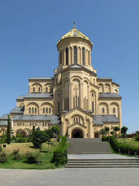 第比利斯圣三一主教座堂 格鲁吉亚俗称Sameba — 图库照片