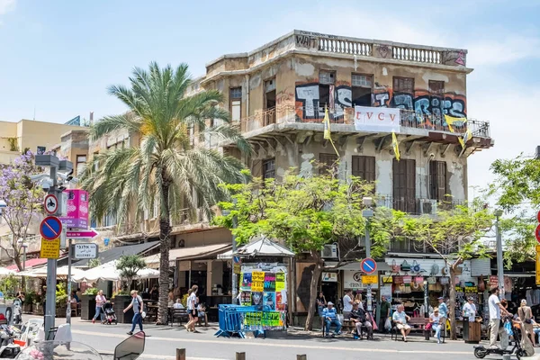 Tel Aviv Israel May 2023 Magen David Square George Sheinkin — 스톡 사진