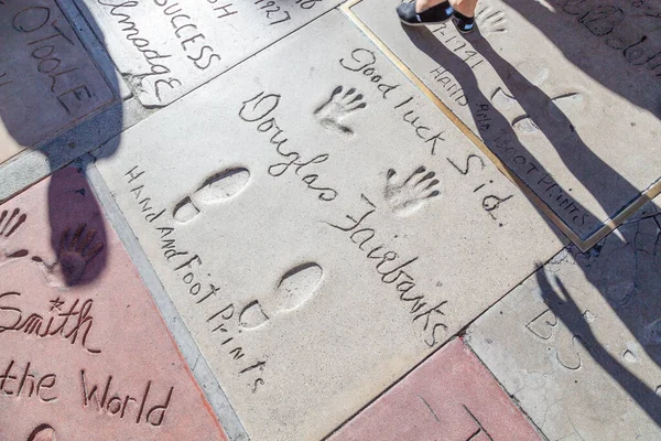 Los Angeles États Unis Juin 2012 Empreintes Mains Douglas Fairbanks — Photo