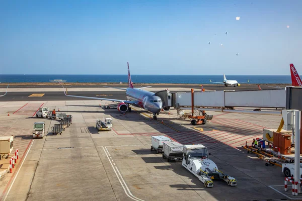 Lanzarote Spanien Februari 2023 Flygplats Cesar Manrique Arrecife Lanzarote Spanien — Stockfoto