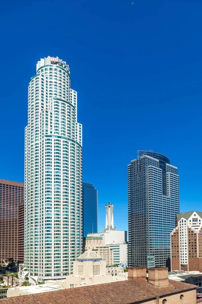 Los Angeles Verenigde Staten Juni 2012 Perspectief Wolkenkrabber Centrum Los — Stockfoto