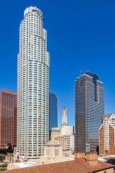 Προοπτική Του Ουρανοξύστη Στο Κέντρο Του Λος Άντζελες — Φωτογραφία Αρχείου