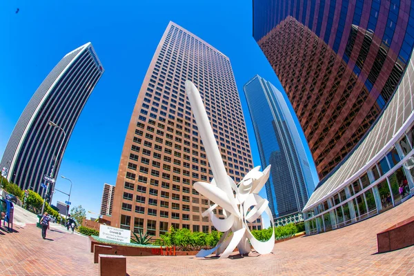 Los Angeles États Unis Juin 2012 Perspective Gratte Ciel Centre — Photo