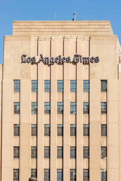 2012年6月27日 有名な新聞社の本社ロサンゼルスタイムズ — ストック写真