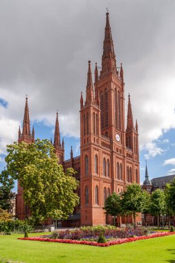 Almanya, Wiesbaden 'de dışarıdan ünlü Marktkirche