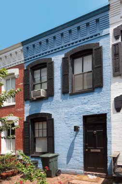 Georgetown, Washington eski Victoria evleri ile sokak