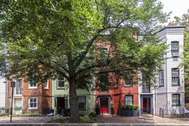 Georgetown, Washington Dc eski bir kısmı Viktorya evlerde