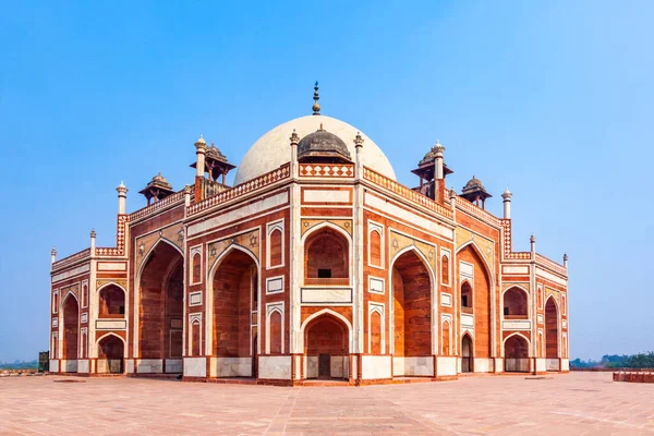 Inde Delhi Tombeau Humayun Construit Par Hamida Banu Commencé 1565 — Photo