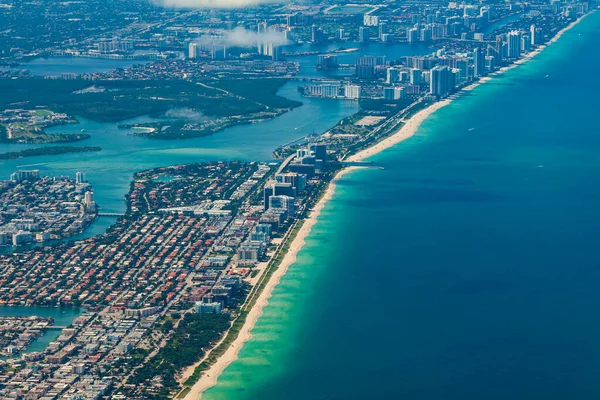 Антенна Города Пляжа Майами — стоковое фото
