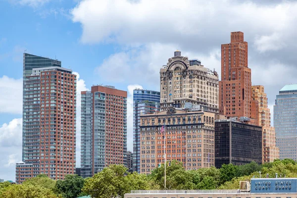 Panorama New York Con Manhattan Skyline Sul Fiume Hudson Con — Foto Stock