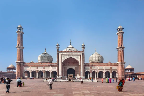 Delhi India November 2011 Jama Masjid Moskee Oud Delhi India — Stockfoto