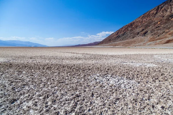 美国死谷最低点正午时分的温差水盆 — 图库照片