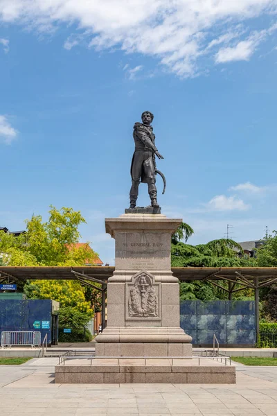 Colmar Γαλλία Ιουνίου 2023 Άγαλμα Του Στρατηγού Rapp Στην Πλατεία — Φωτογραφία Αρχείου