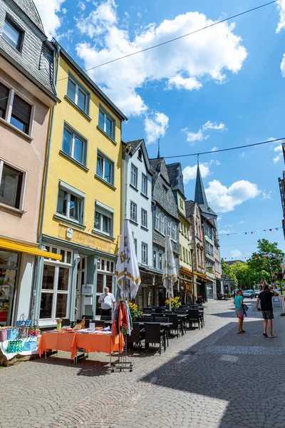 Montabaur Juni 2023 Die Montabaurer Altstadt Mit Liebevoll Restaurierten Fachwerkhäusern — Stockfoto