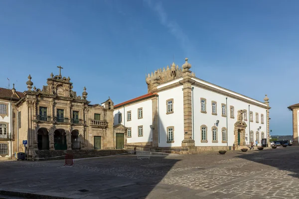 Chaves Portugalsko Května 2023 Historický Kostel Misericordia Chaves Budovách Městského — Stock fotografie