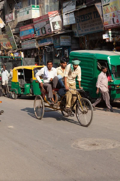 Nuova Delhi India Novembre 2011 Vita Strada Più Antico Mercato — Foto Stock