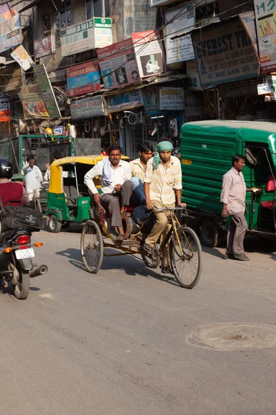 Nuova Delhi India Novembre 2011 Vita Strada Più Antico Mercato — Foto Stock