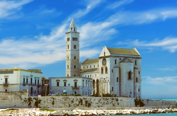 Catedral Trani Apulia Italia Bajo Cielo Azul —  Fotos de Stock