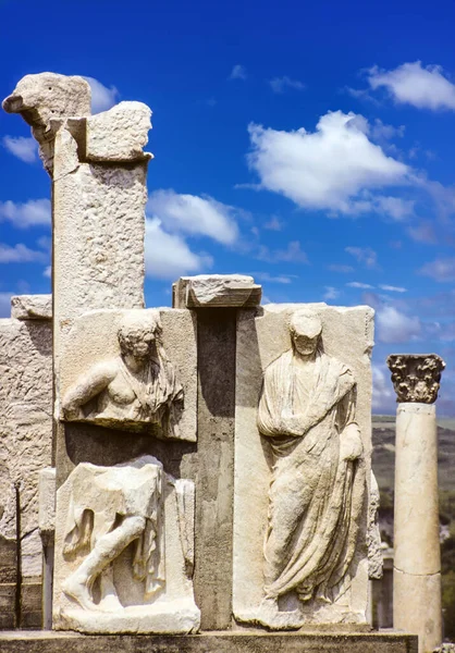 Die Archäologische Stätte Von Ephesus Provinz Izmir Türkei Tempel Der — Stockfoto