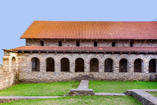Старый Реконструированный Оздоровительный Оазис Римского Усадьбы Лонгиче Германия — стоковое фото