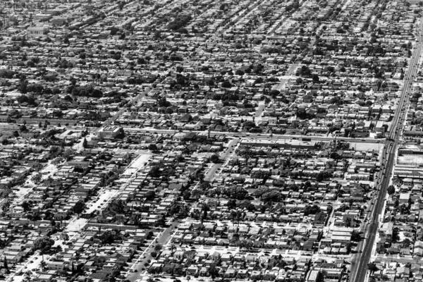 アメリカのロサンゼルスの航空機から — ストック写真