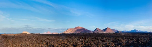Národní Park Timanfaya Ostrově Lanzarote Kanárské Ostrovy Španělsko — Stock fotografie