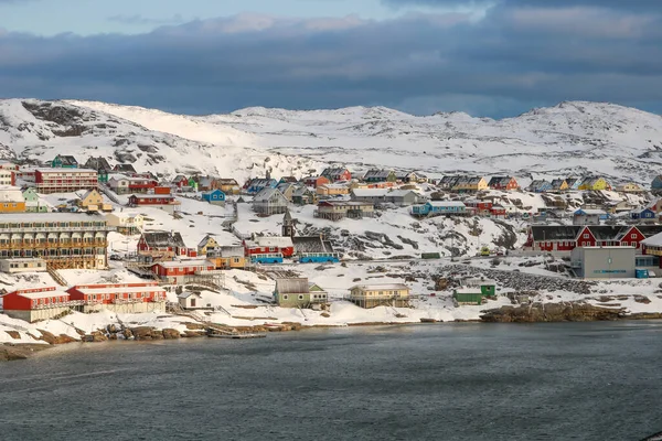 Ilulissat Malá Vesnice Grónsku Slavným Ilulissat Icefjord — Stock fotografie