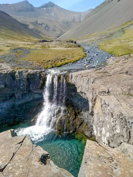 Cachoeira Skutafoss Leste Islândia — Fotografia de Stock