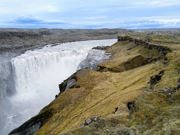 Мальовничий Водоспад Деттифосс Ісландії — стокове фото